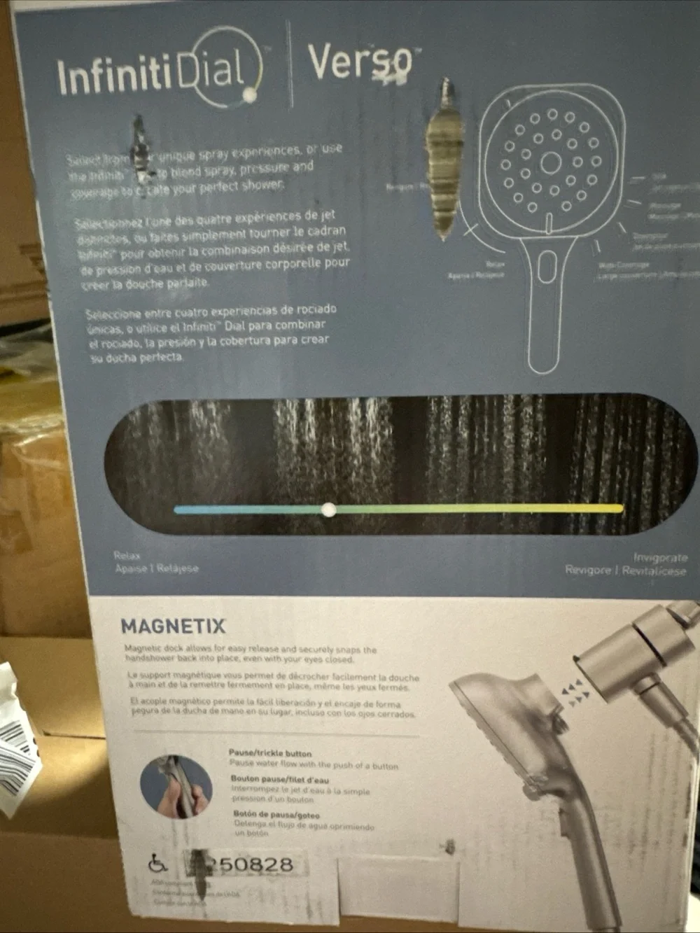 Moen Verso Magnetix Handheld Shower Head Brushed Nickel Infiniti Dial Open Box